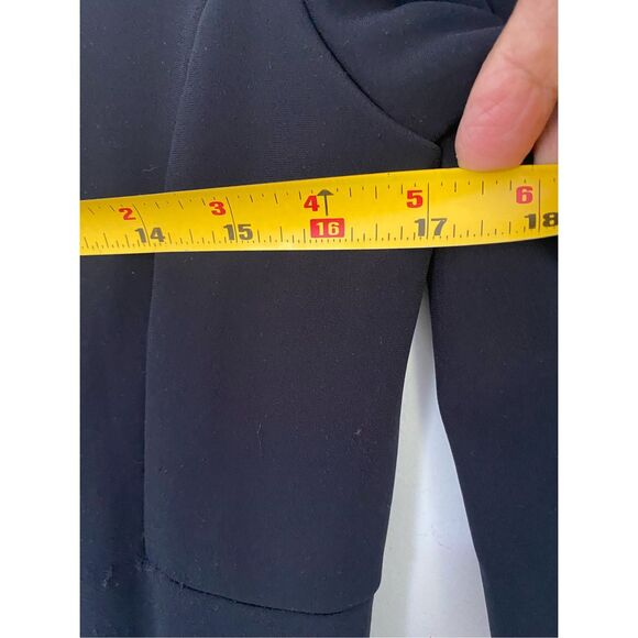 PRADA Fitted Full Zip Black Track Women Jacket Silver Hardware Sz L - Picture 6 of 12